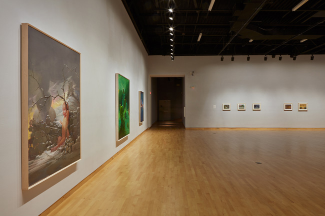 Installation view of Necessary Angels: Jesse Murry & Lisa Yuskavage exhibition at USF Contemporary Art Museum. Photo: Will Lytch.
