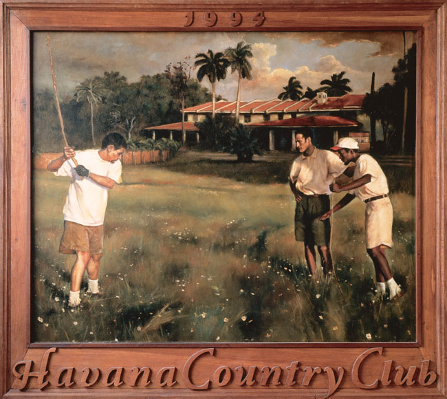 Havana Country Club, 1994Oil, canvas, wood72 x 80 1⁄2 inches Collection of Diana and Moisés Berezdivin, Puerto Rico