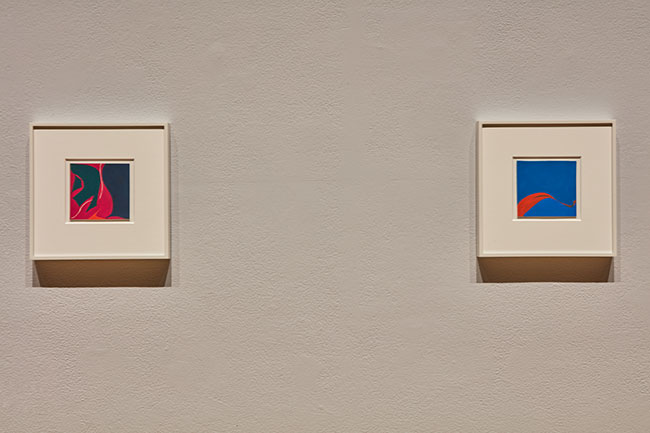 Installation view of THE LYRICAL MOMENT: Modern Contemporary Abstraction by Helen Frankenthaler and Heather Gwen Martin exhibition at USF Contemporary Art Museum. Photo: Will Lytch.